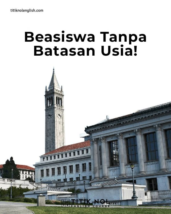 Beasiswa Study Abroad Tanpa Batasan Usia - Titik Nol English Course