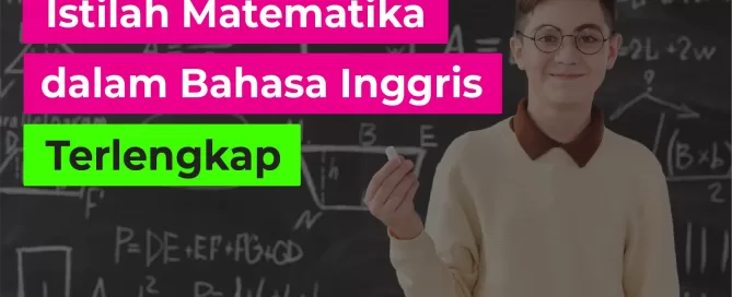 Istilah Matematika dalam Bahasa Inggris