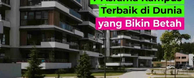 Asrama Kampus Terbaik di Dunia