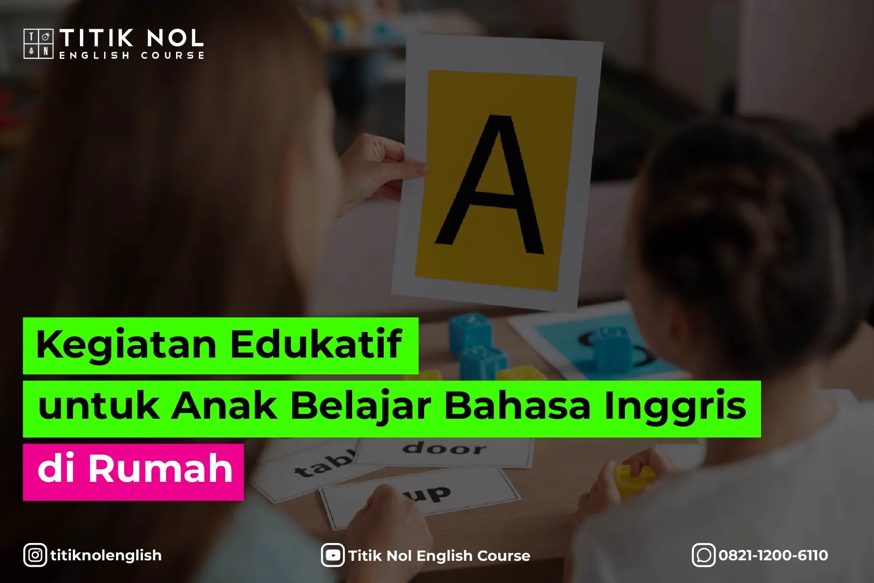 kegiatan edukatif untuk anak belajar bahasa Inggris