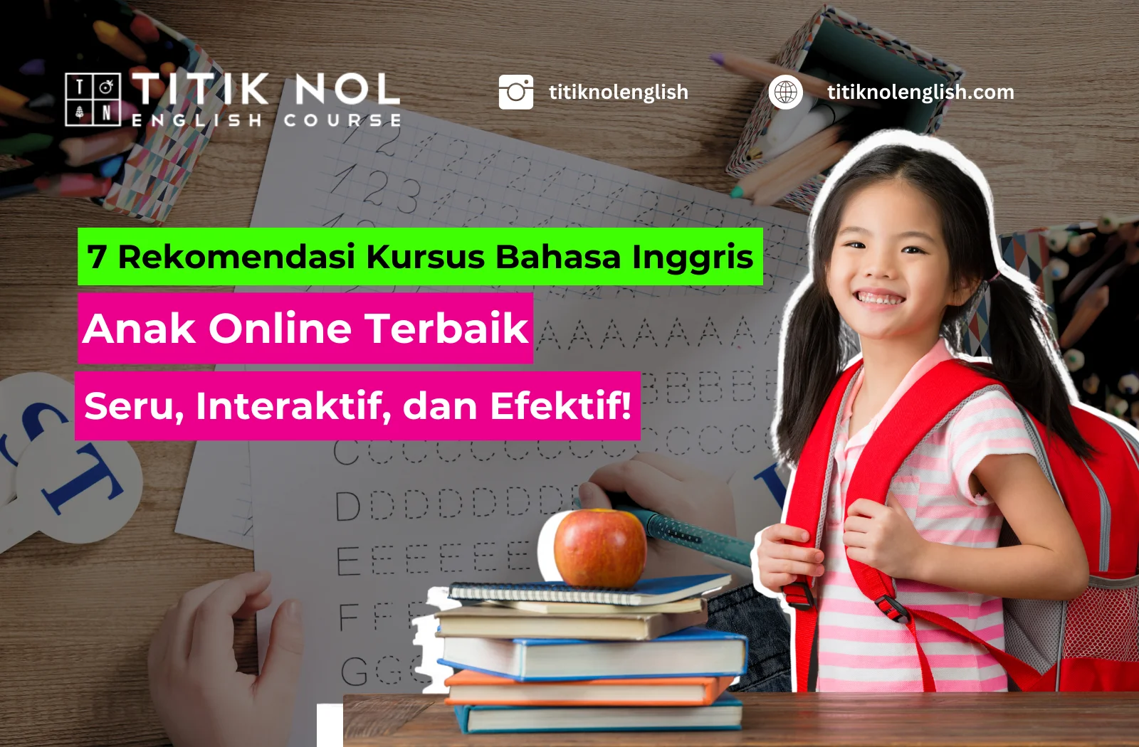 Kursus Bahasa Inggris Anak Online