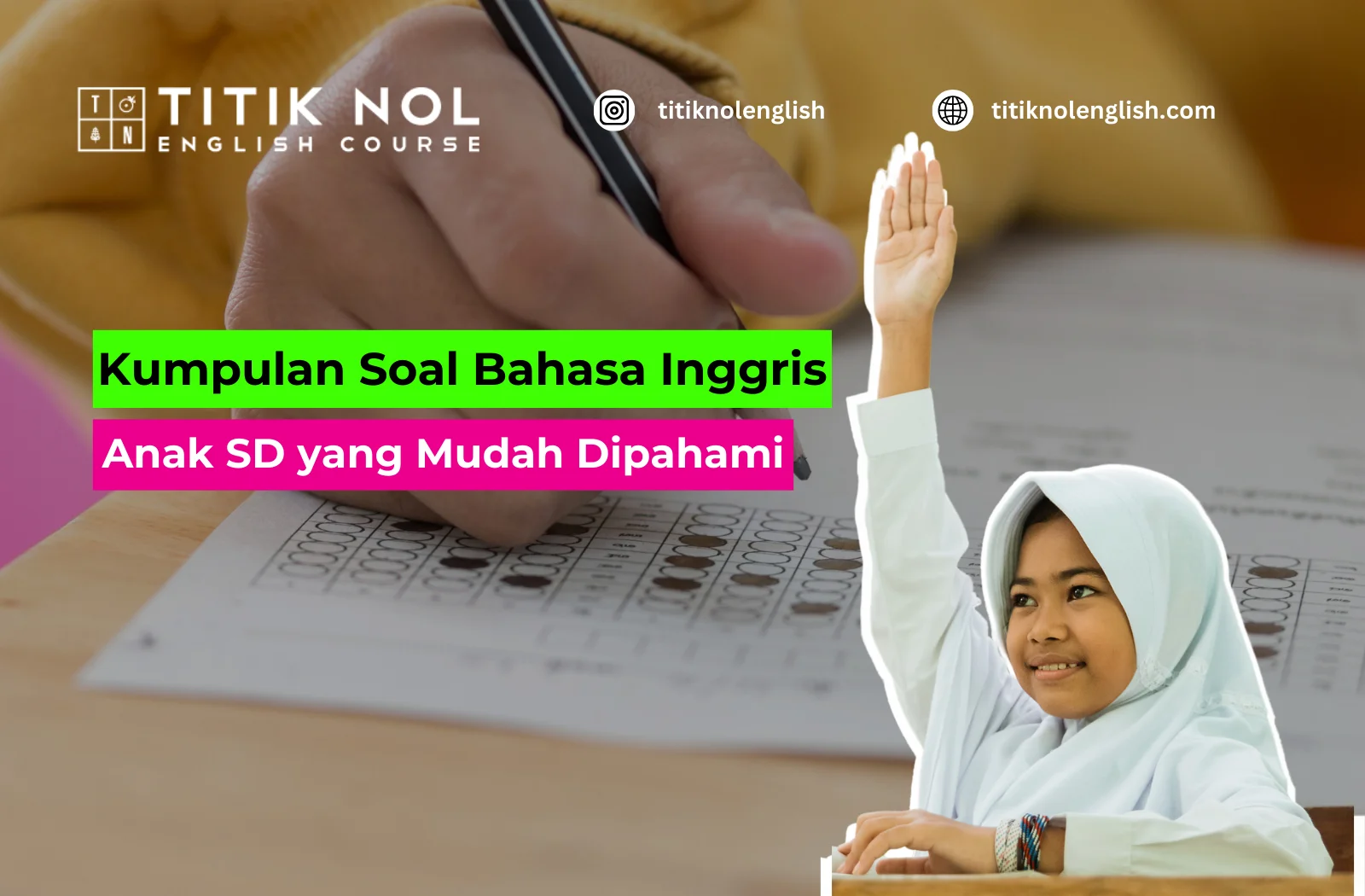 Soal Bahasa Inggris Anak SD