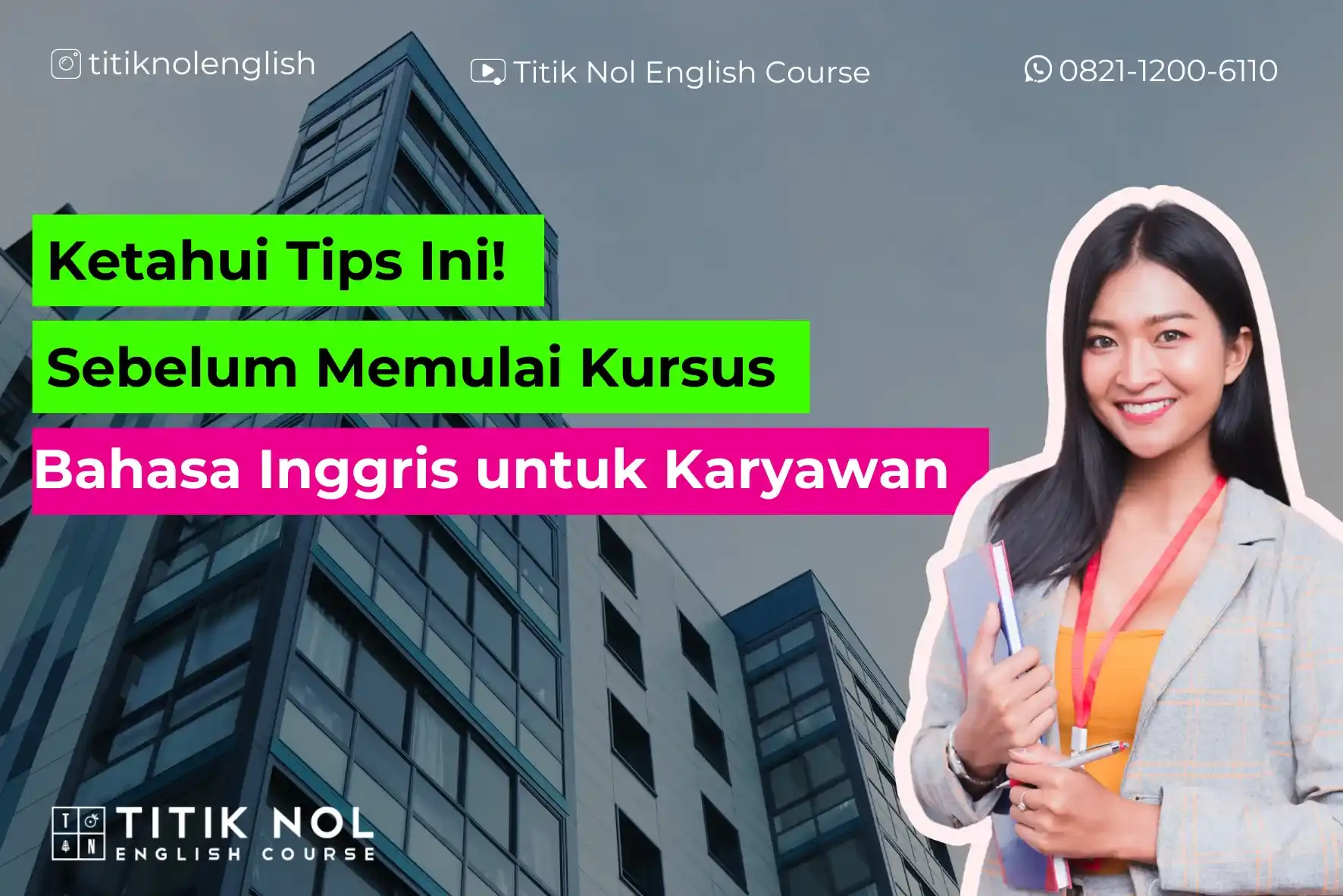 sebelum memulai kursus bahasa inggris untuk karyawan.