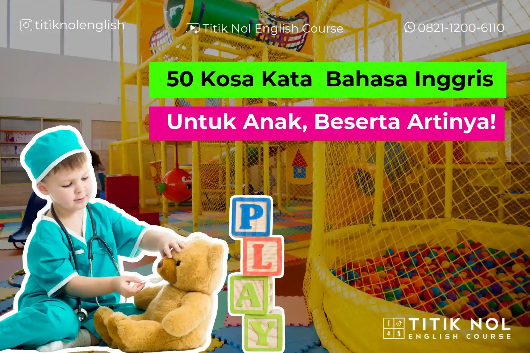 kosa kata bahasa inggris untuk anak