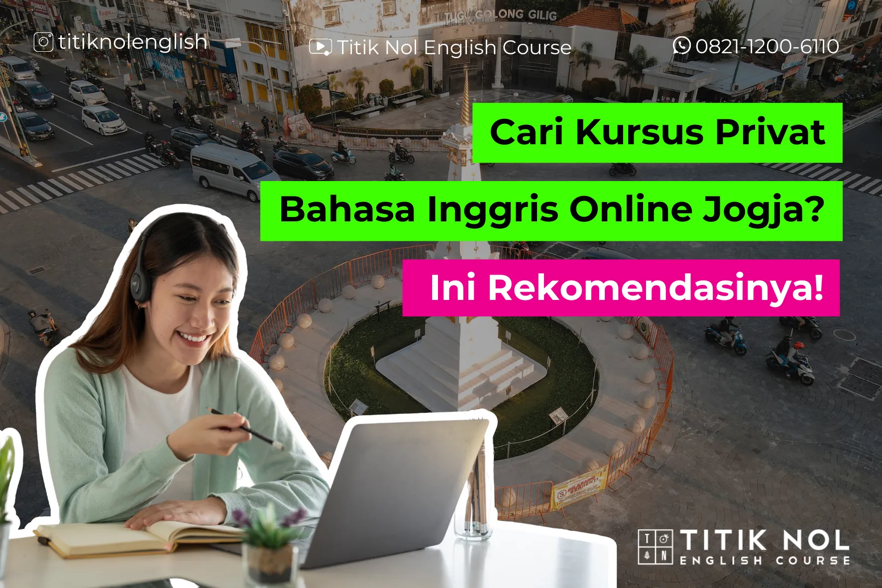 kursus privat bahasa Inggris online Jogja