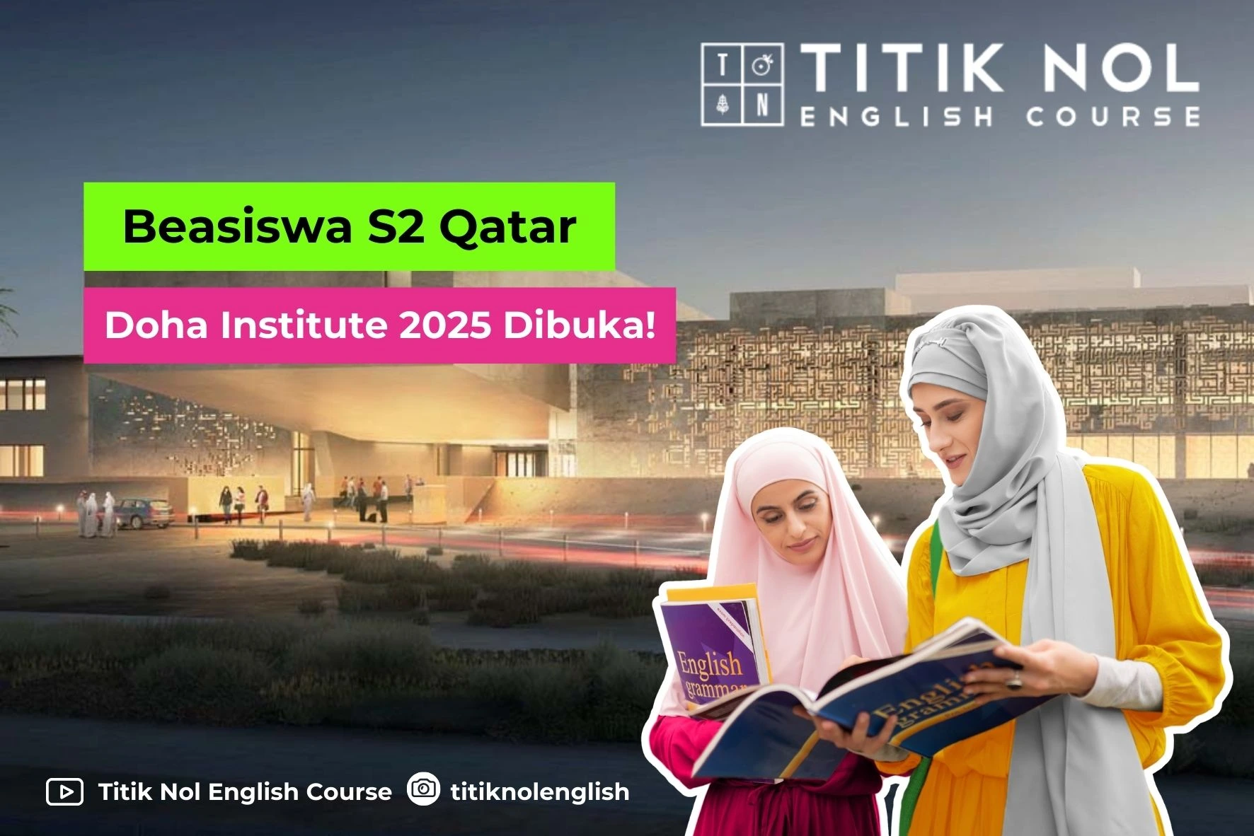 Beasiswa S2 Qatar Doha Institute