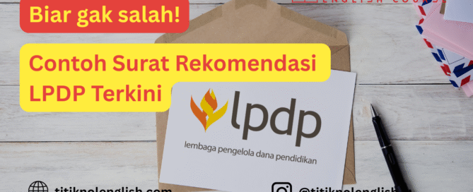 Surat Rekomendasi LPDP