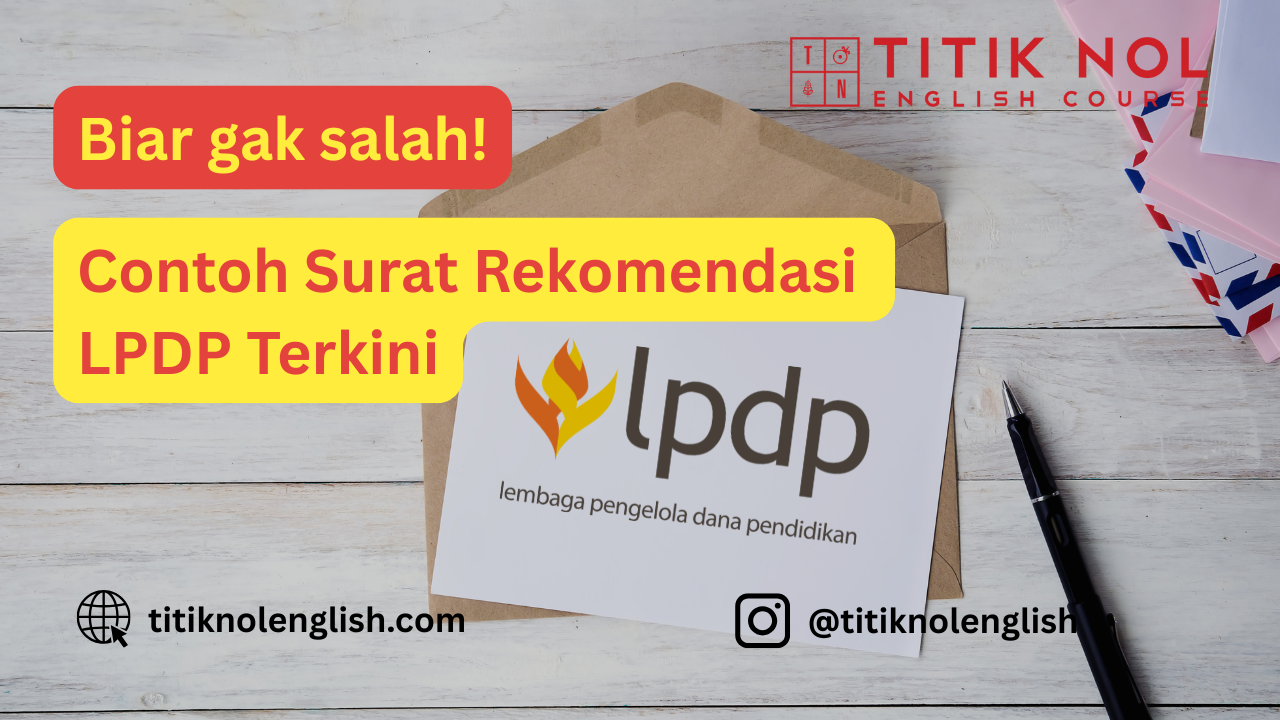 Surat Rekomendasi LPDP surat rekomendasi LPDP