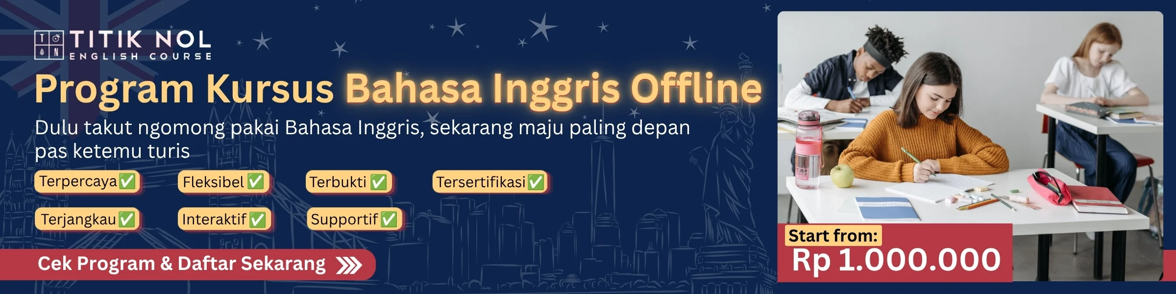Program Kursus Bahasa Inggris Offline